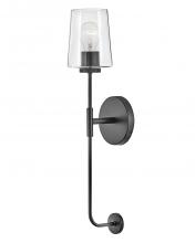  83450BK - Large Single Light Tall Sconce