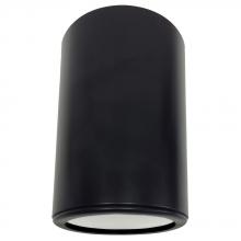  A1101RC-BK - Avista Cylinder Outdoor Celing Fixture Black -Round