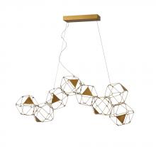  A1892GD - Avista Cube Chandelier 50" Gold -LED