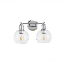  A3212CH - Avista Ash Vanity Wall Light 2-Light Chrome