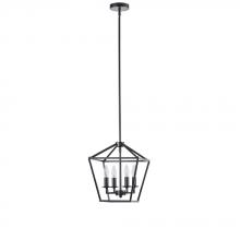  A4812BK - Avista Stratford Pendent 4-Light Black