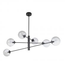  A5856BK - Avista Boca Chandelier 6-Light Black