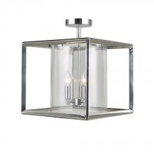  A7043CH - Avista Metro 21" Semi Flush Mount Chrome