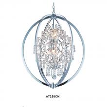  A7258CH - Avista Belair Chandelier 36" Chrome