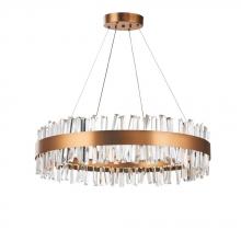  A7830AB - Avista Geo Chandelier 30" Antique Brass-LED