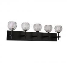  A8915BK - Avista Hampton Vanity Wall Light 5-Light Matte Black