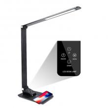 Lit Up Lighting TL2112BK - Q1 Wireless charging table lamp with color temperature adjustment, Color Temp Range 3000-6000K