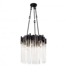  309P06MBFG - Matrix 6-Lt Pendant - Matte Black/French Gold