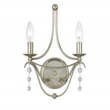  432-SA - Metro 2 Light Antique Silver Sconce