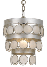  6003-SA - Coco 1 Light Antique Silver Mini Chandelier