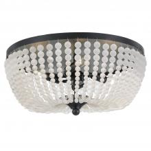  605-MK - Rylee 4 Light Matte Black Flush Mount