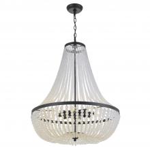  609-MK - Rylee 8 Light Matte Black Chandelier