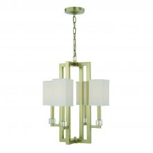  8884-AG - Dixon 4 Light Aged Brass Chandelier