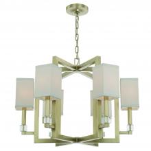  8886-AG - Dixon 6 Light Aged Brass Chandelier