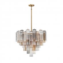  ADD-312-AG-AU - Addis 12 Light Aged Brass Chandelier