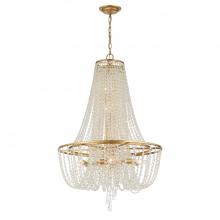  ARC-1917-GA-CL-MWP - Arcadia 9 Light Antique Gold Chandelier