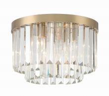  HAY-1400-AG - Hayes 4 Light Aged Brass Flush Mount