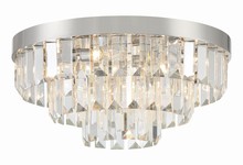  HAY-1403-PN - Hayes 8 Light Polished Nickel Flush Mount