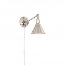  MOR-8800-PN - Morgan 1 Light Polished Nickel Task Sconce