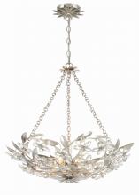  MSL-306-SA - Marselle 6 Light Antique Silver Chandelier