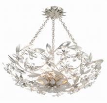  MSL-306-SA_CEILING - Marselle 6 Light Antique Silver Semi Flush Mount