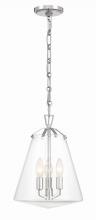  VSS-7004-PN - Voss 3 Light Polished Nickel Mini Chandelier