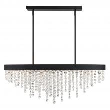  WIN-619-BF-CL-MWP - Winham 8 Light Black Forged Chandelier