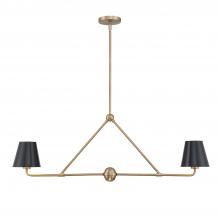  XAV-B9302-VG - Xavier 2 Light Vibrant Gold Chandelier