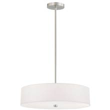  571-204P-SC-WH - 4LT Incandescent Pendant SC w/ White Shade