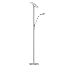  801LEDF-SN - Mother & Son Floor Lamp, Satin Nickel Finish