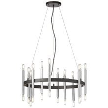  DER-2424C-MB-PC - 24LT Chandelier, MB & PC