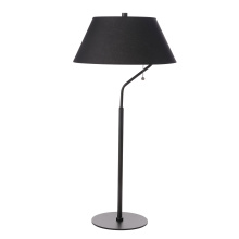 Dainolite GRD-281T-MB-BK - 1 Light Matte Black Table Lamp with Black Shade