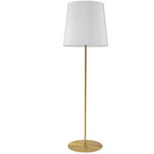  MM681F-AGB-790 - 1LT Drum Floor Lamp w/ Jtone WH Shade, AGB