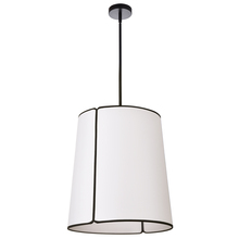  NDR-183P-BK-WH - 3LT Notched Pendant MB, WH Shade & Diff