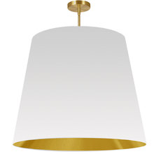  ODR-XL-692 - 1LT Oversized Drum Pendant X-Large, WH/GLD Shade