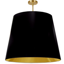  ODR-XL-698 - 1LT Oversized Drum Pendant X-Large, BK/GLD Shade