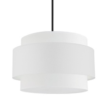  PYA-224C-MB-WH - 4LT Incandescent Chandelier, MB w/ WH Shade