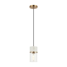 Matteo Lighting C39901AG - Marmor Aged Gold Brass + White Marble Pendant