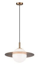 Matteo Lighting C60411AGOP - Saturn Aged Gold Brass Pendant