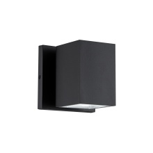 Matteo Lighting E20601MB - Kubular Matte Black Wall Sconce