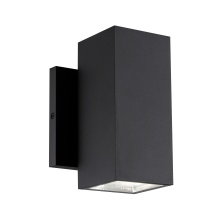 Matteo Lighting E20612MB - Kubular Matte Black Wall Sconce