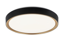Matteo Lighting M10602BKGL - Alamus Aged Gold Brass + Matte Black Ceiling Mount