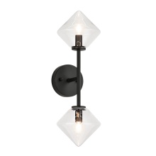 Matteo Lighting W81742BKCL - Novo Black Wall Sconce