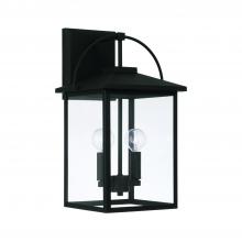  948021BK - 2 Light Outdoor Wall Lantern