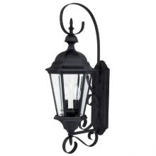  9722BK - 2 Light Outdoor Wall Lantern