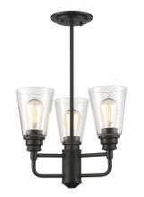  428SF-OB - 3 Light Semi Flush Mount