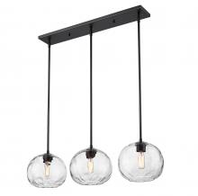  490P10-3L-MB - 3 Light Linear Chandelier