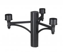  501-3BK - 3 Light Outdoor Posts + Hardware