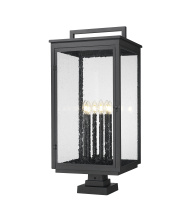 Z-Lite 5019PHXXLS-SQPM-BK - 6 Light Outdoor Pier Mounted Fixture