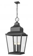Z-Lite 5029CHXXL-BK - 5 Light Outdoor Chain Mount Ceiling Fixture